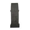 9.4x9.1x23.8" Black and Brown Sculptural Water Fountain with Bowl Basin, with Light and Pump, for Indoor and Outdoor