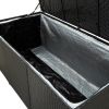 Patio Storage Box Poly Rattan 70.9"x35.4"x27.6" Black
