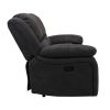 Wallace & Bay Marshall Black Reclining Console Loveseat