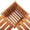 Patio Corner Bench with Planter 46"x46"x15.7" Solid Acacia Wood