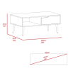 Kobe Coffee Table, One Open Shelf, One Drawer