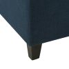 Upholstered Storage Ottoman Bench, Entryway Bench, End of Bed Bench, Ottoman Foot Rest for Living Room Bedroom, Navy Blue 50.75" Length