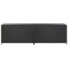 Patio Storage Box Poly Rattan 78.7"x19.6"x23.6" Black