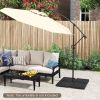 1PC Patio Offset Umbrella Base with Easy-Fill Spouts