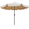 10 ft Patio Umbrella Market Table Round Umbrella Outdoor Garden with Crank and Push Button Tilt for Garden Deck Backyard Pool Shade Outside
