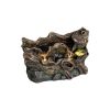 Outdoor Garden Water Fountain - Modern Tree Trunk Waterfalls Fountains with LED Lights & Pump for Patio Yard Porch Pool Decor