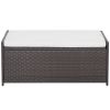 34 Gallon Patio Storage Bench with Seat Cushion and Zippered Liner