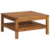 7 Piece Patio Lounge Set with Cushion Solid Acacia Wood