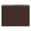Garden Shed Dark Brown 75.6"x107.9"x87.8" Galvanized Steel