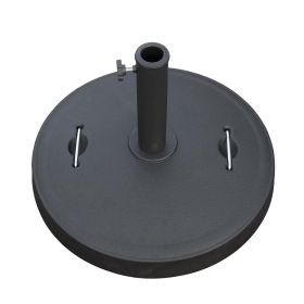 Patio Umbrella Base, Umbrella Stand Base with Adjustable Knob and 2 Durable Handles (Color: as Pic)