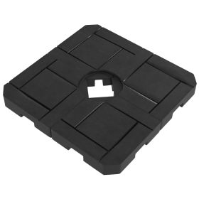 Outsunny 4 Piece Patio Cantilever Umbrella Base Weight Set, Fillable Outdoor Offset Umbrella Weights for Umbrella Stand (Color: as Pic)
