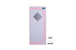 Full Size Portable Grey Steam Sauna tentPersonal Home Spa, with Steam Generator, Remote Control, Foldable Chair, Timer and PVC Pipe Connector Easy to