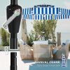 8.6FT Patio Umbrella, UPF 30+ Outdoor Market Umbrella, 2-Tier Vented Patio Table Umbrella with Crank 8 Ribs, Tiltable Porch Umbrella for Garden Deck P