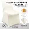 VEVOR Stretch Spandex Folding Chair Covers, Universal Fitted Chair Cover, Removable Washable Protective Slipcovers, for Wedding, Holiday, Banquet, Par