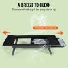 23" Lightweight Charcoal BBQ Grill, Collapsible Stainless Steel Design for Picnics & Beach Parties - Portable Outdoor Grill with Detachable Grate, Spa
